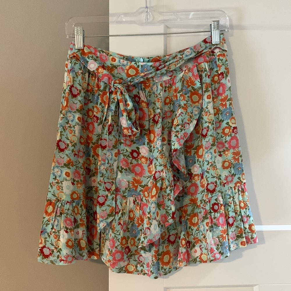 Altar’d State floral ruffle skirt